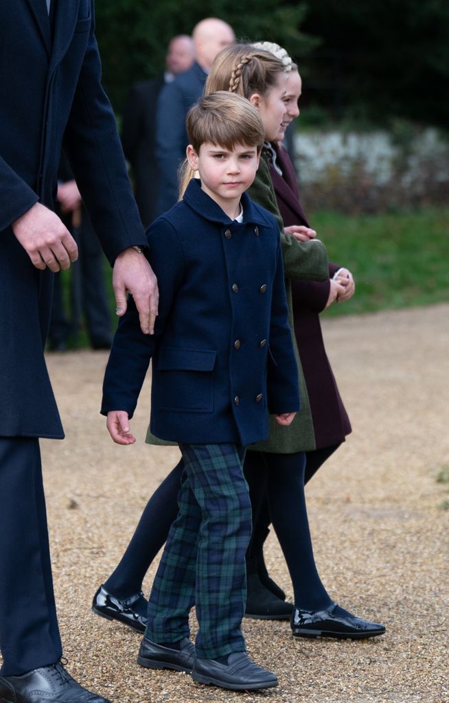 Prince Louis after attending the Christmas Day morning church service at St Mary Magdalene Church in Sandringham, Norfolk.