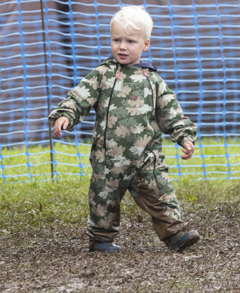 Lucas Tindall in front of blue netting