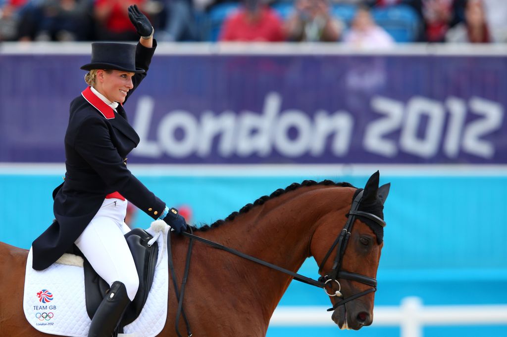 Zara Phillips of Great Britain and her horse High Kingdom compete in Individual Eventing on Day 2 of the London 2012 Olympic Games at Greenwich Park on July 29, 2012 in London, England