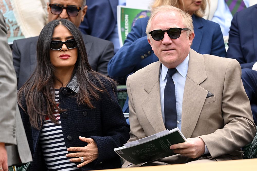 Salma Hayek and François-Henri Pinault at Wimbledon