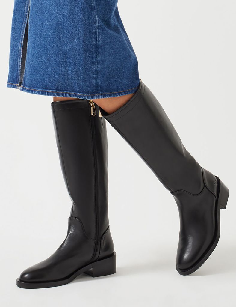 radley black knee high boots 