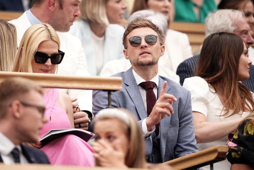 Joe Root in the royal box on day six of the 2024 Wimbledon Championships