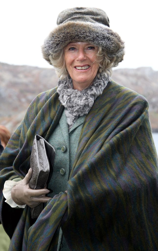 Queen Camilla wearing fur in Canada in 2009