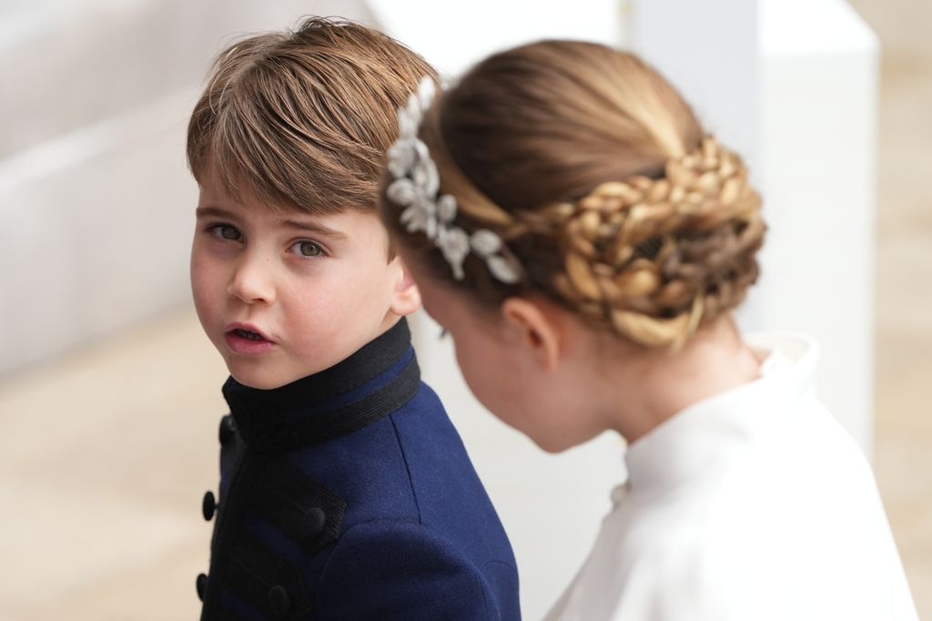  Prince Louis and Princess Charlotte at the Coronation of King Charles III 