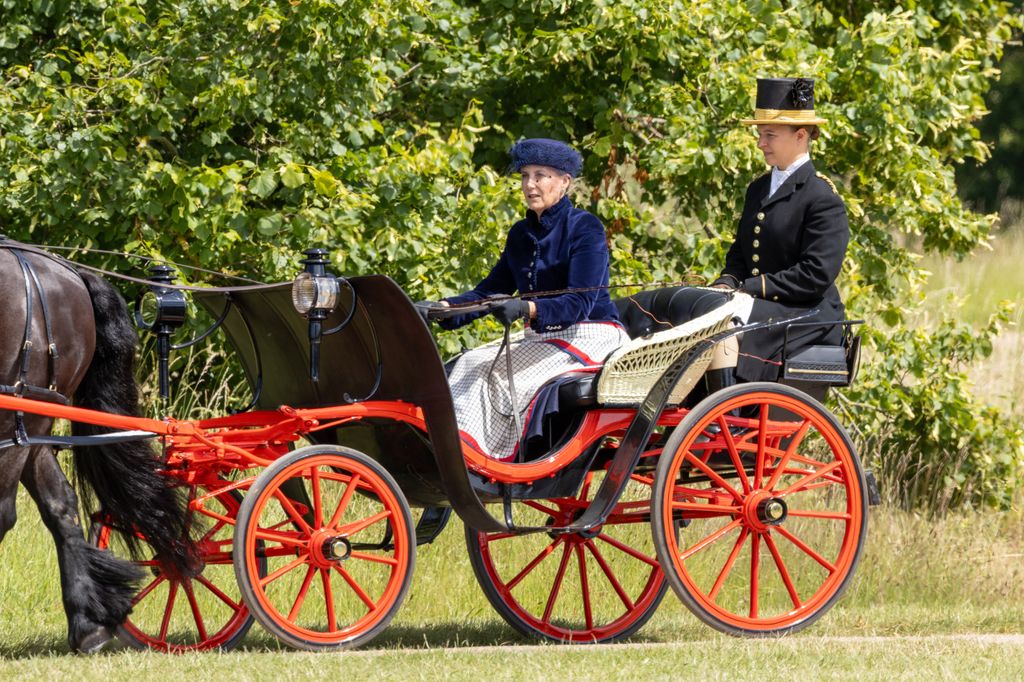 Sophie, Duchess of Edinburgh, was seen taking part in a drinking game at a carriage driving event 