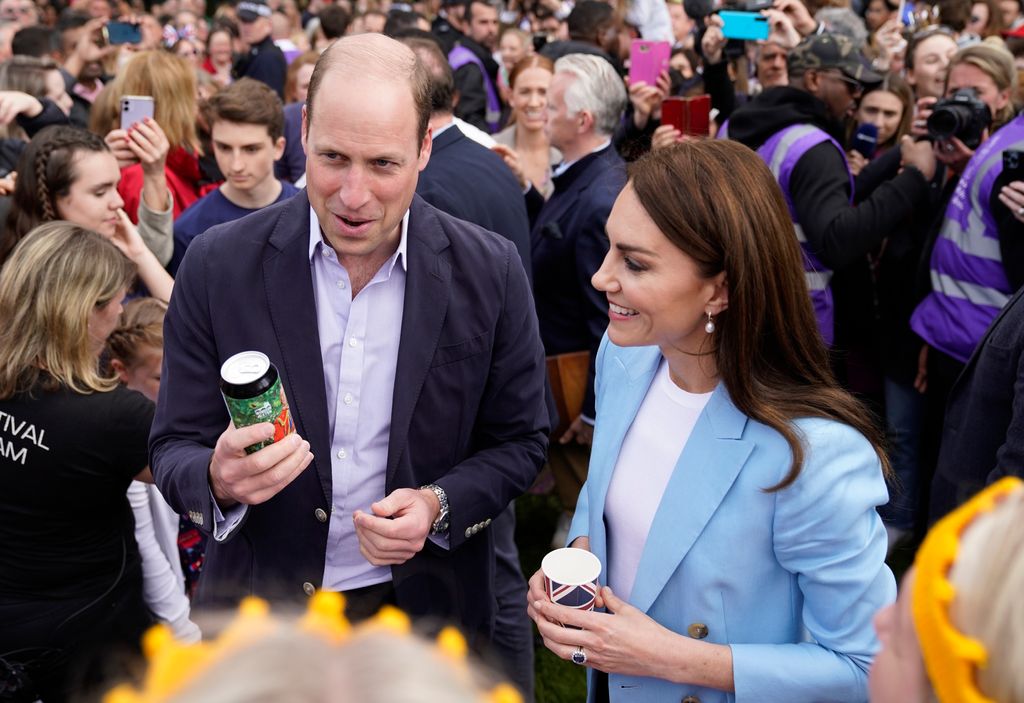 William and Kate surprised well-wishers on the Long Walk in Windsor