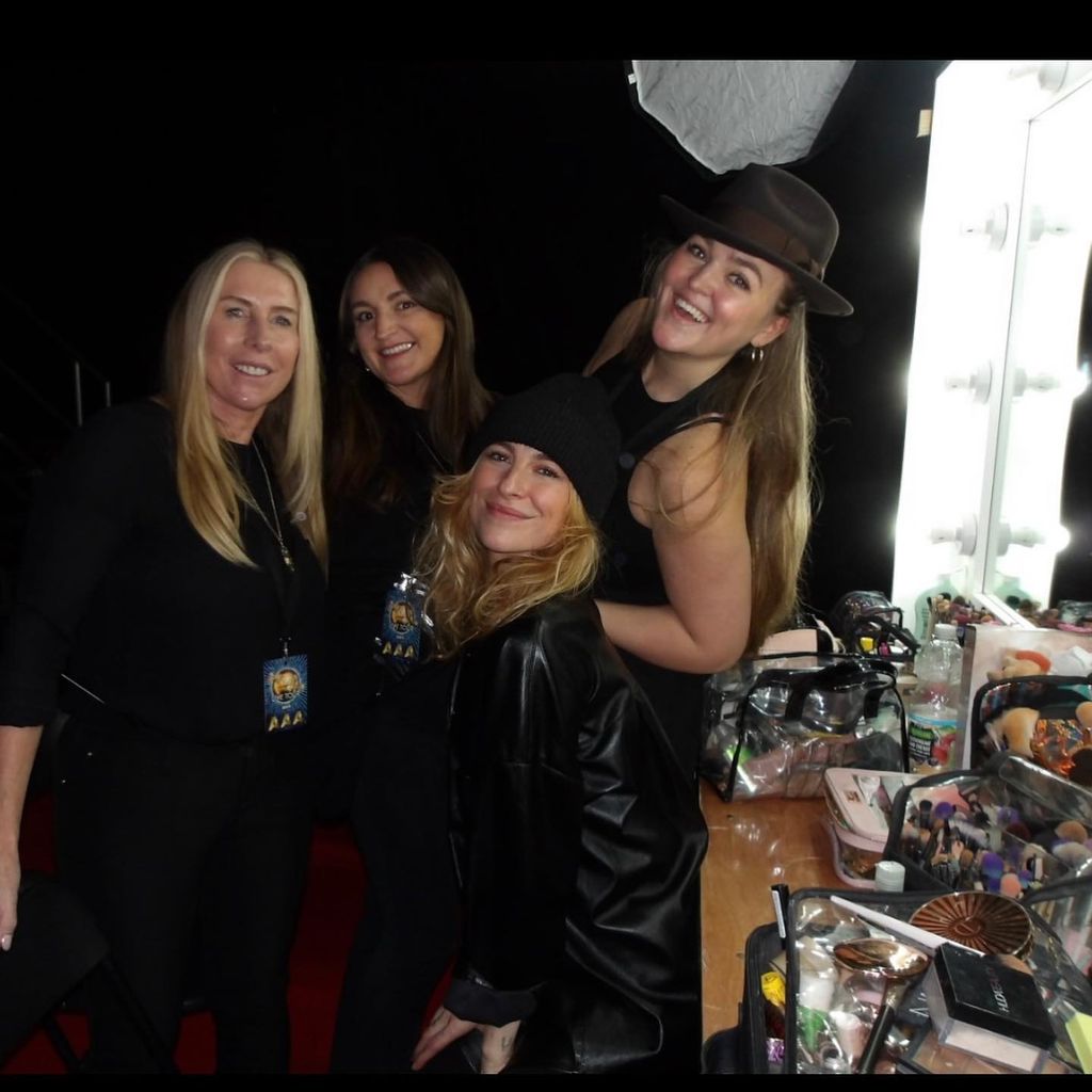 The Strictly glam squad (clockwise L-R) - Tracey Jones, Megan Marshall, Summer Dyason, and Liv Davey