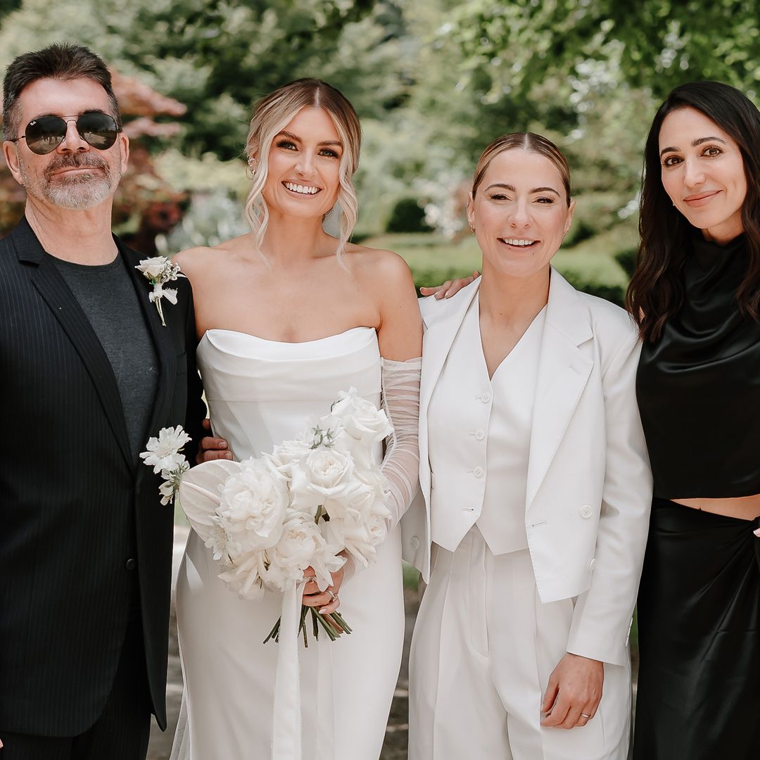 Lucy Spraggan ties the knot with Emilia Smith as Simon Cowell walks her down the aisle - exclusive