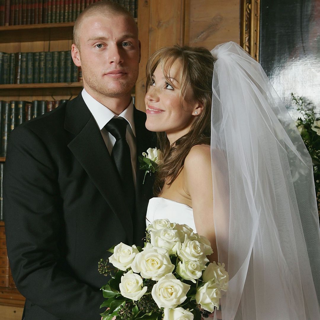 Freddie Flintoff's wife Rachael was a vision in meringue wedding dress and highlighted hair