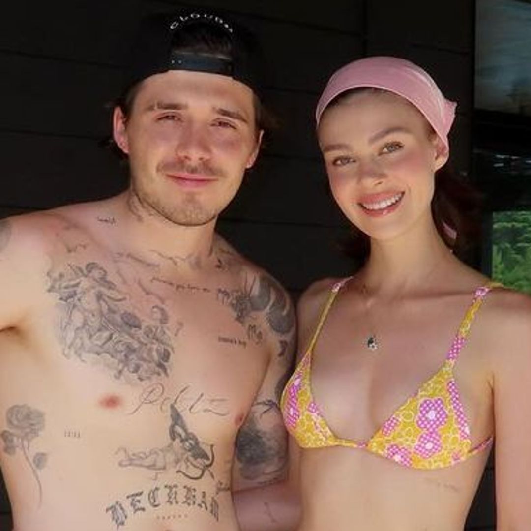 Nicola Peltz shows off her toned figure in crochet bikini with husband Brooklyn Beckham