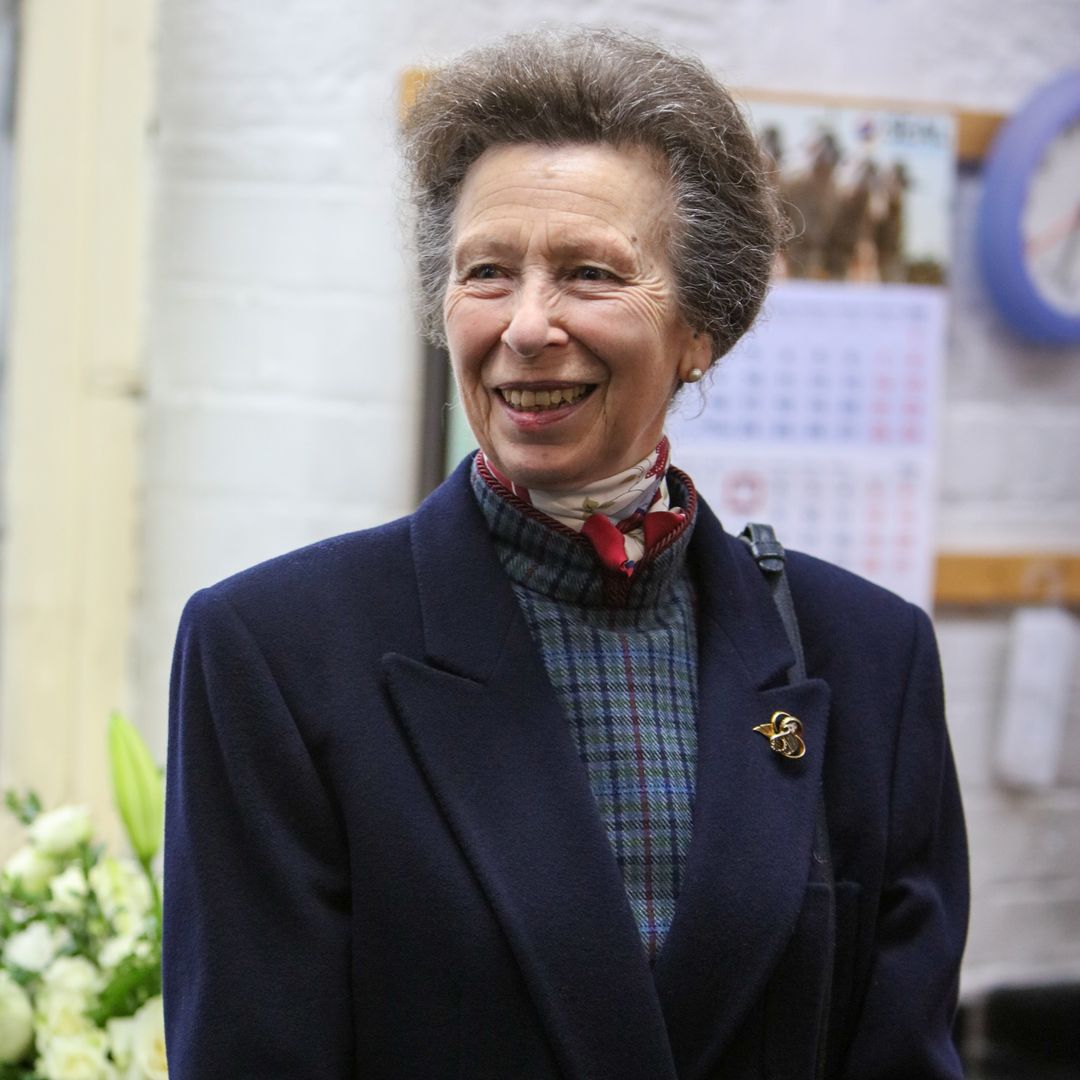 Princess Anne gives us autumnal vibes in tartan dress and leather boots