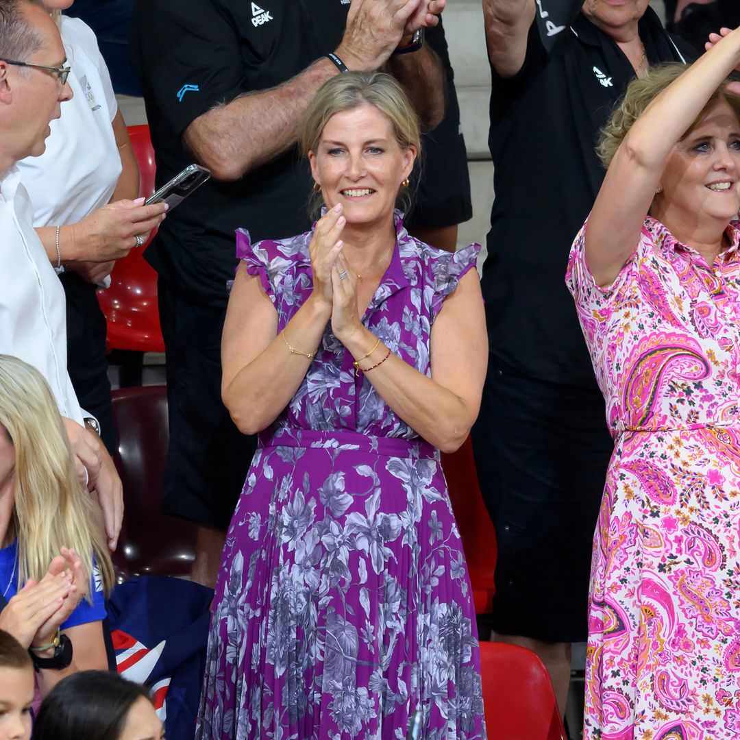 Duchess Sophie steals the show in £1,198 purple floral frock at the Olympics