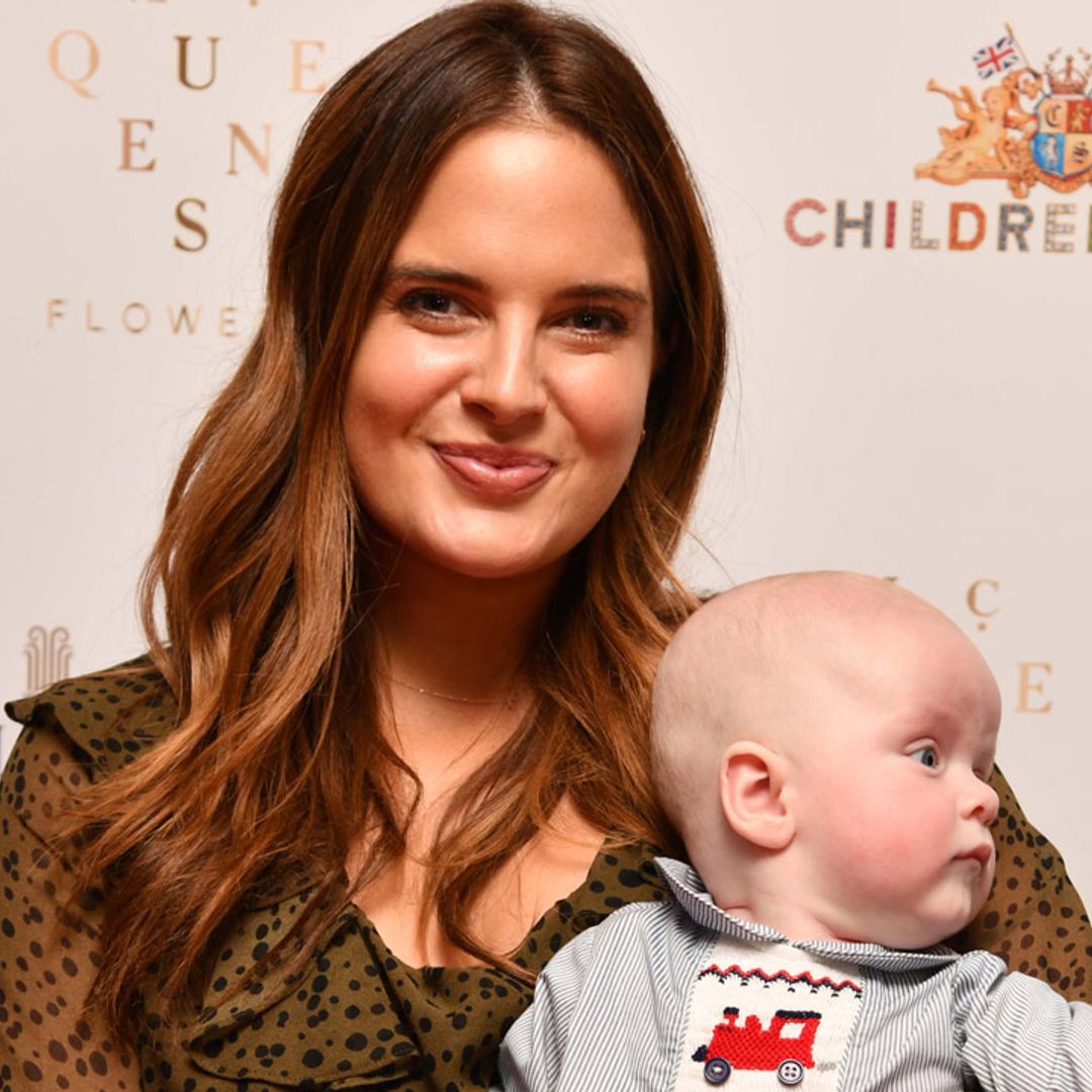 Made In Chelsea's Binky Felstead makes red carpet debut with baby Wolfie