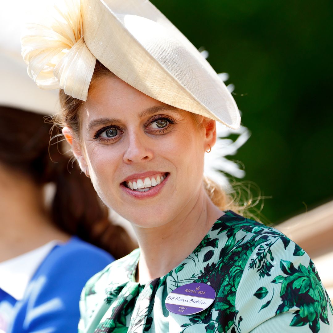 Princess Beatrice rocks waist-defining dress with tumbling auburn curls