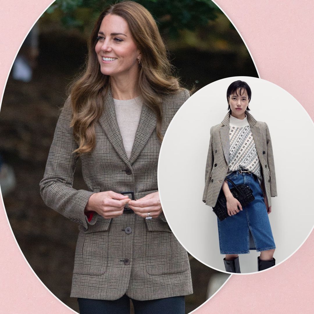 Remember Princess Kate's stylish houndstooth coat? M&S just dropped the best lookalike