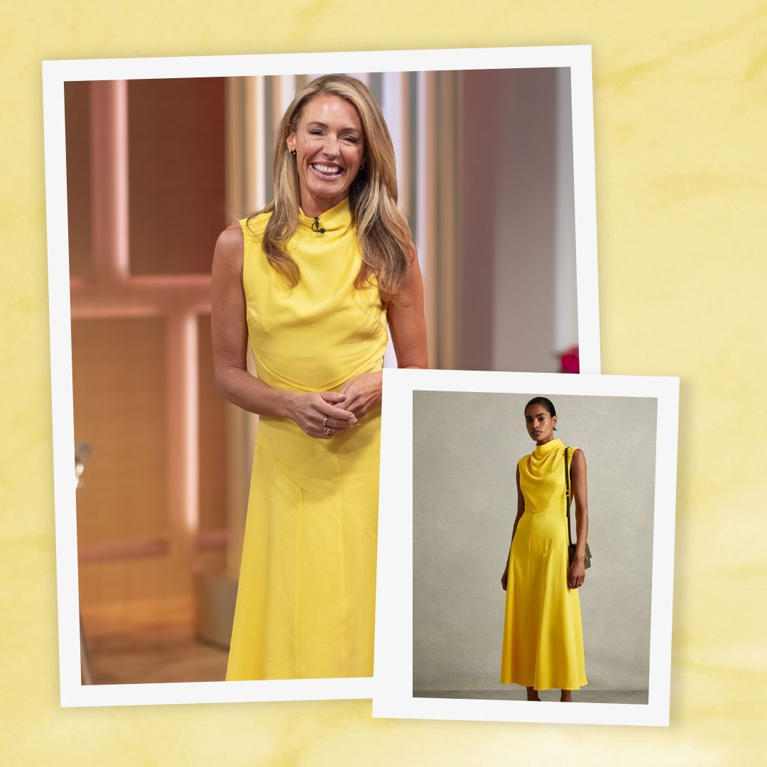 Yellow for autumn? Cat Deeley's dress makes a case for the dopamine colour