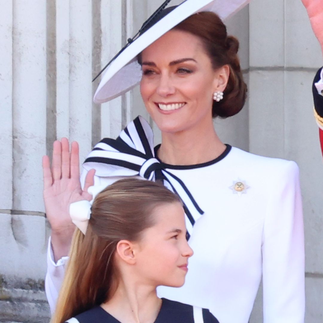 Princess Charlotte shares tender moment with grandfather Charles on Buckingham Palace balcony - watch