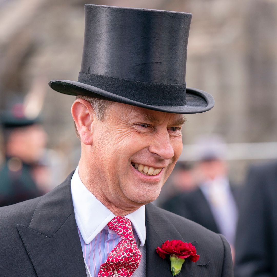 Prince Edward's curious cat tie steals the show at King Charles' garden party