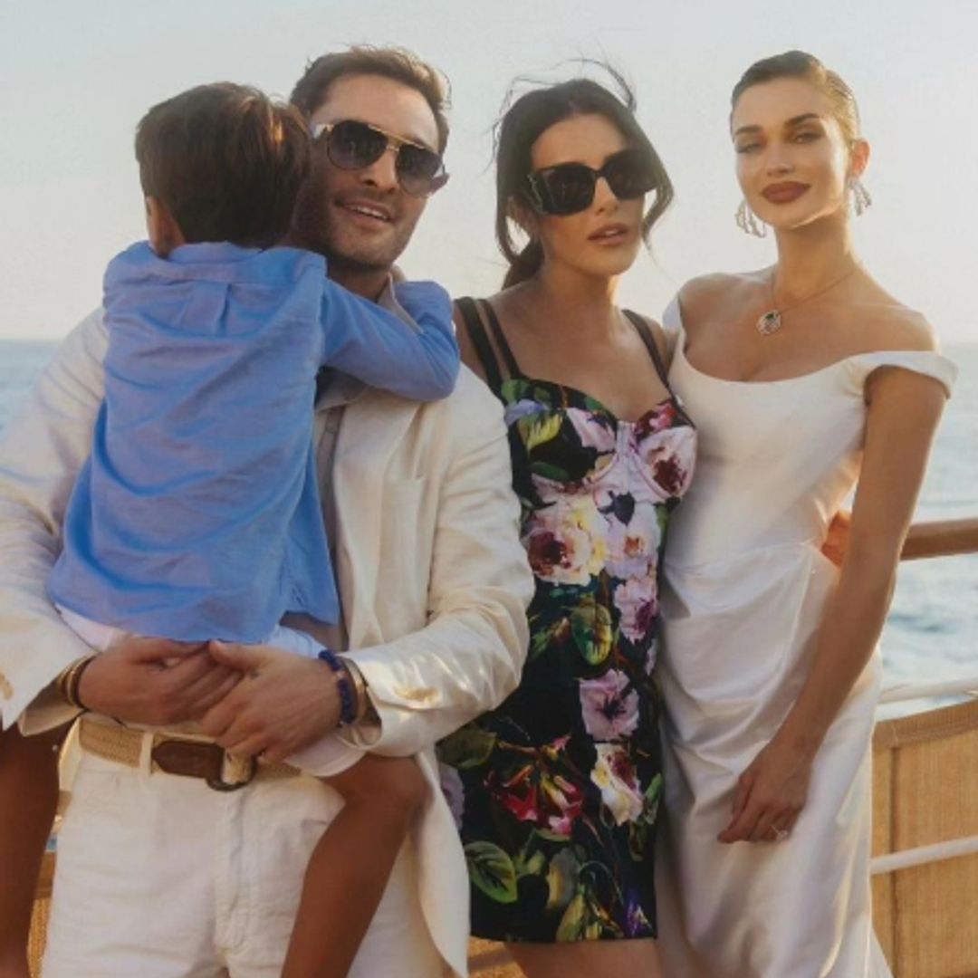 Ed Westwick's model bride Amy Jackson stuns in slinky white dress for Italian wedding photos