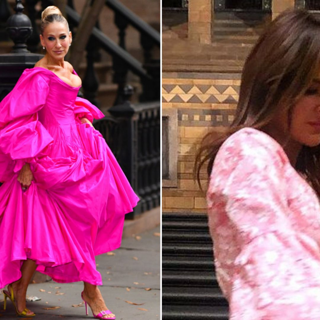 Binky Felstead's Sarah Jessica Parker-inspired bridesmaid dress for Ollie Locke's wedding – see photo