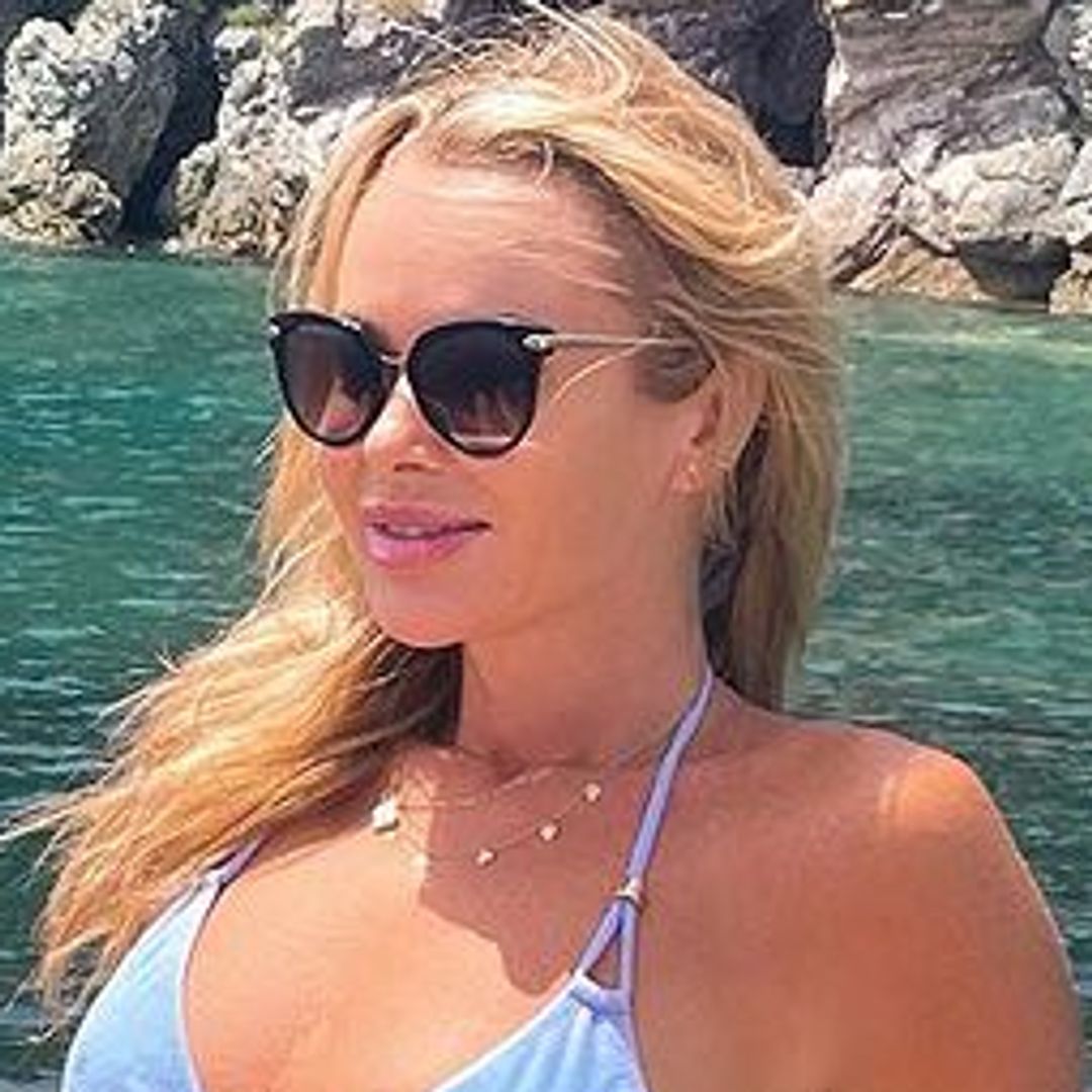 Amanda Holden shows off unbelievably toned physique in daring two-piece for poolside snap