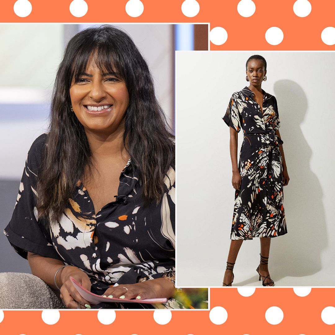 Ranvir Singh wows in figure-flattering printed shirt dress that's perfect for autumn – and it's on sale