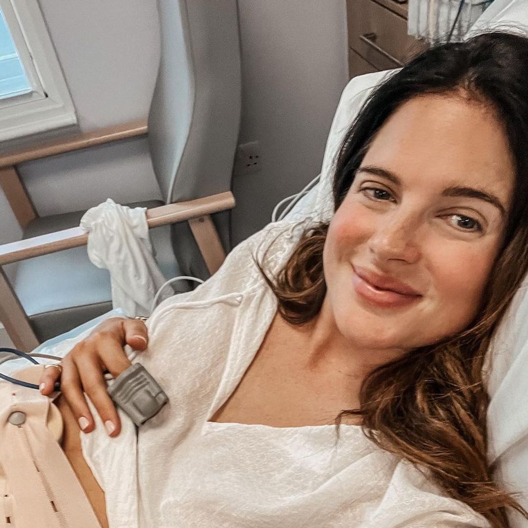 Binky Felstead welcomes the arrival of her third child