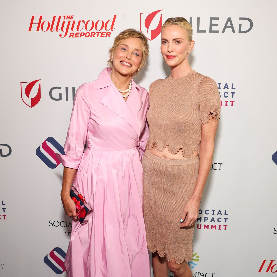 Sharon Stone, 66, and Charlize Theron, 48, turn heads in glamorous outing