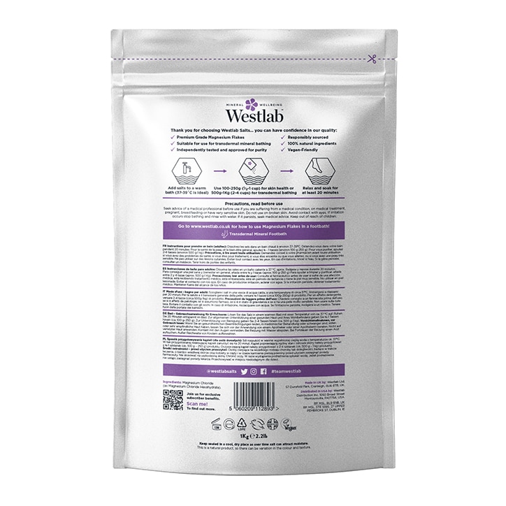 Westlab Magnesium Flakes 1kg image 2