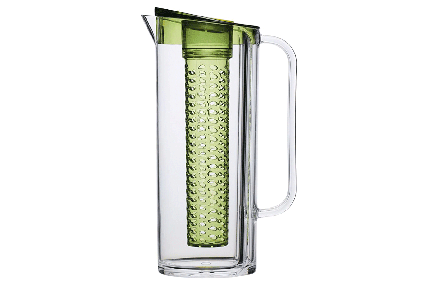 clear jug with green details