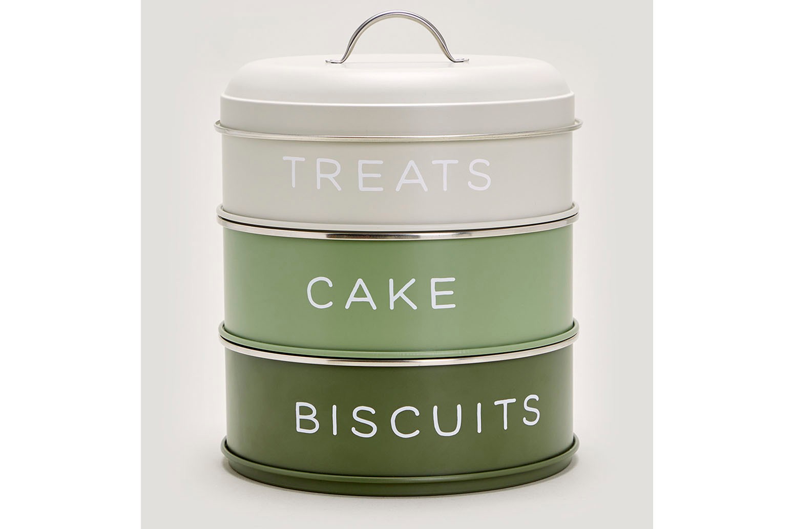 Matalan Green Stackable Cake Tins £12.50 copy