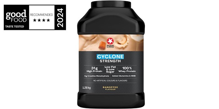 Maxi Nutrition Cyclone Strength banoffee flavour