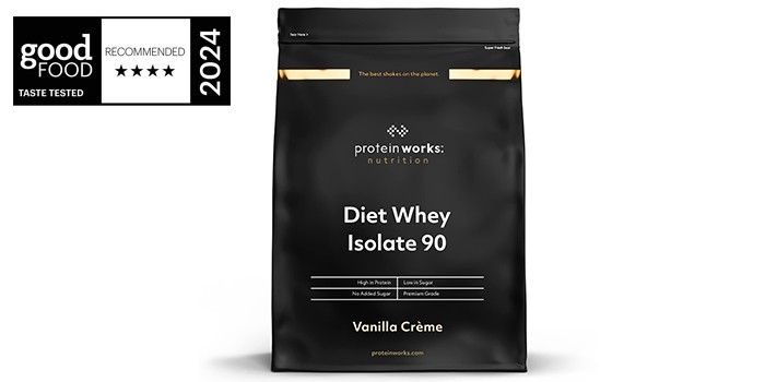 Protein Works vanilla crème diet whey isolate 90