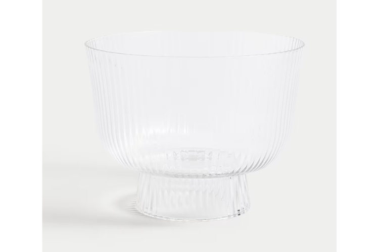 Marks and Spencer Ribbed Glass Bowl