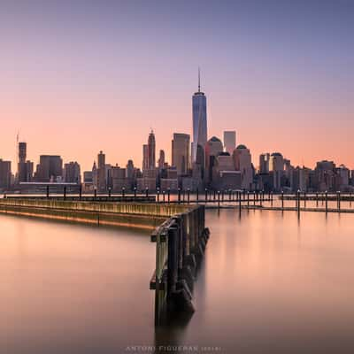 Sunrise at Newport, New York City, USA