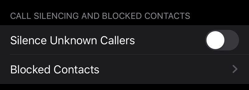 ios13silencecallers