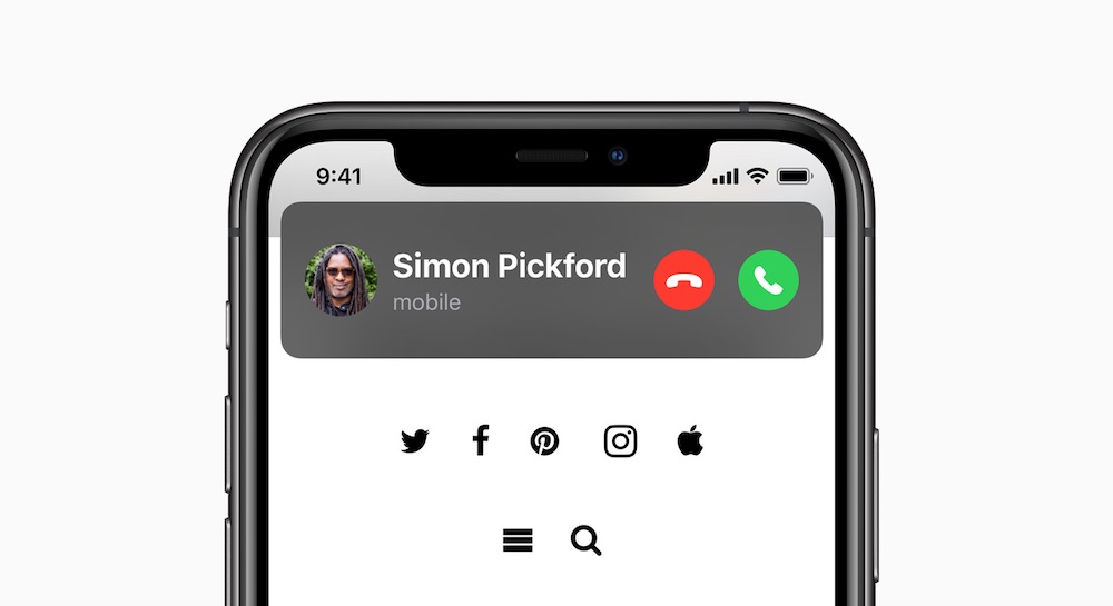 ios 14 incoming phone call