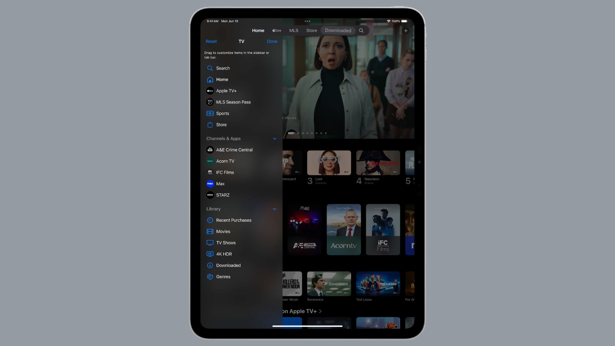 ipados 18 app bar