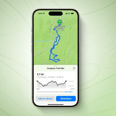 iOS 18 Hiking Trails Feature