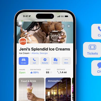 Apple Maps Food Tickets and Reservations