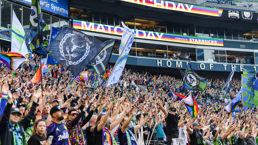 Sounders FC and Starbucks host annual Pride Match this Saturday