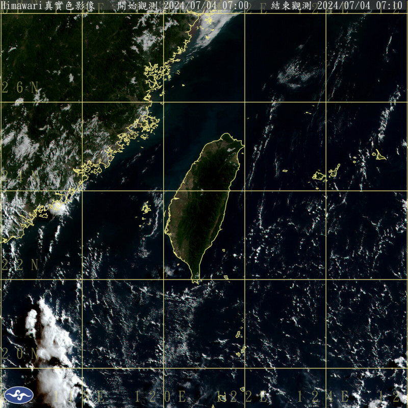 全台各地包括澎湖、金門、馬祖，今天大都是晴到多雲且高溫炎熱的天氣，尤其是大台北地區，要小心有局部37度以上高溫發生機率。   圖：中央氣象署／提供