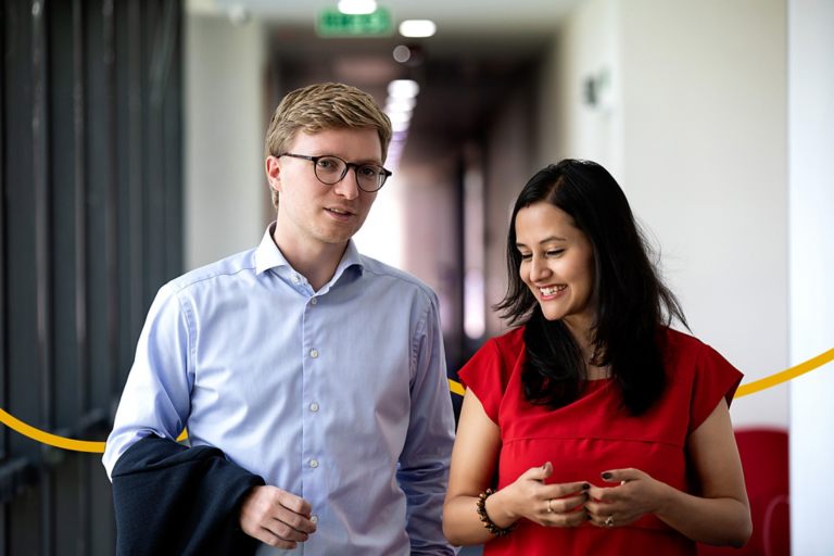 Rasmus Poulsen i Milan Misra, Novo Nordisk Dania i Indie.