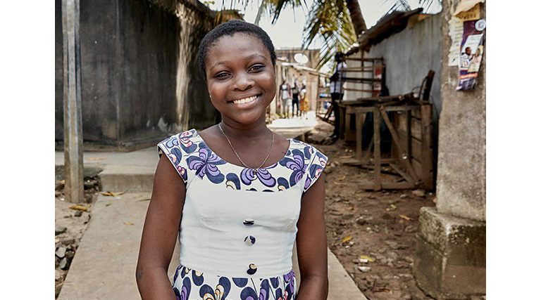 Olivia Aka has type 1 diabetes and lives in Côte d'Ivoire.