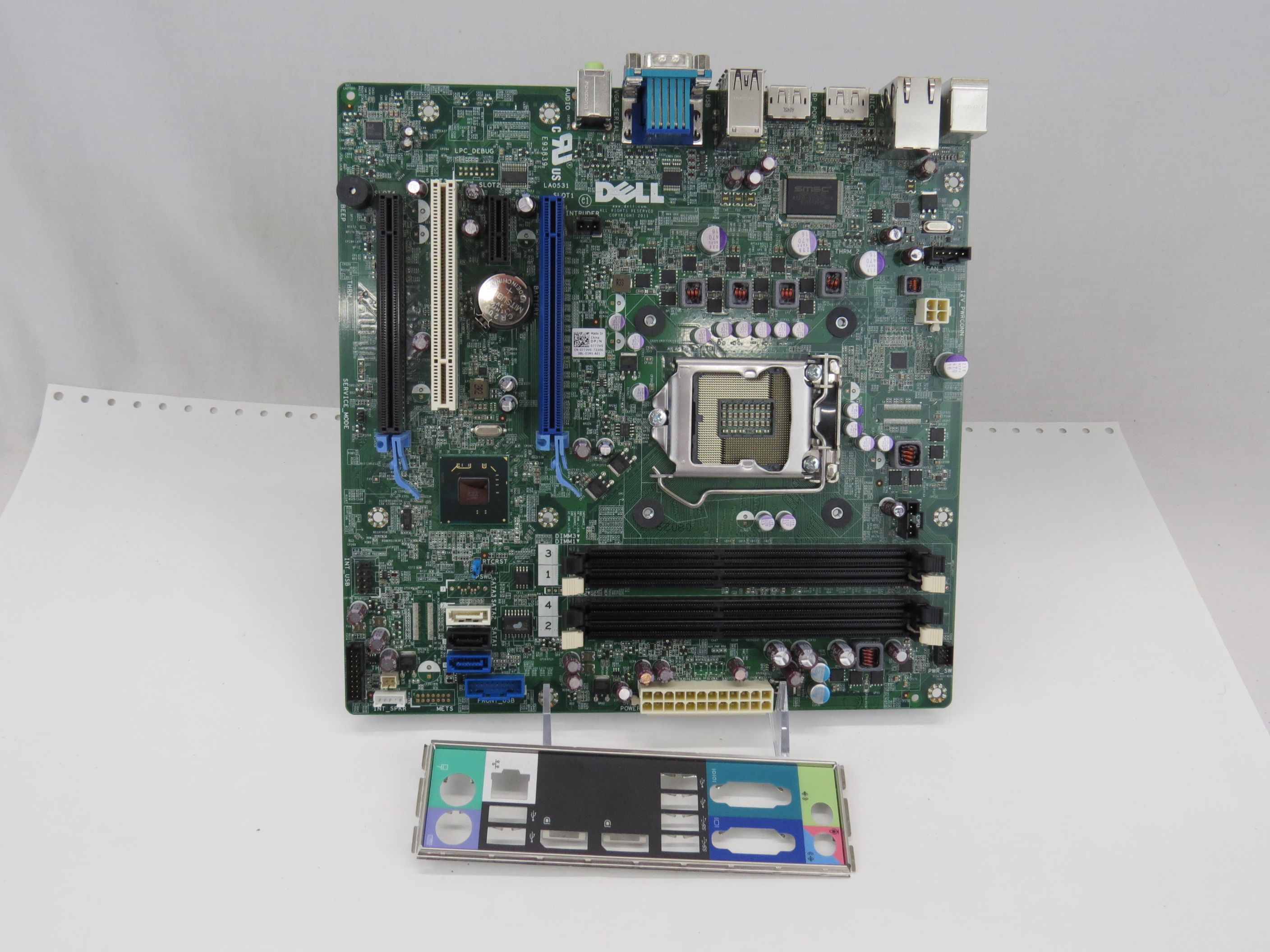 Dell Optiplex 7010 DESKTOP Motherboard System Board with I/O 773VG 0773VG