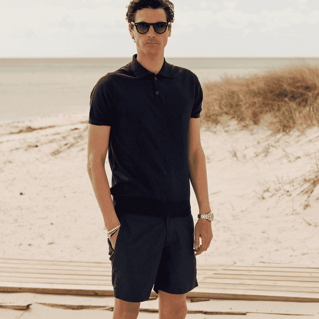 Navy Polo Shirt Resort Co