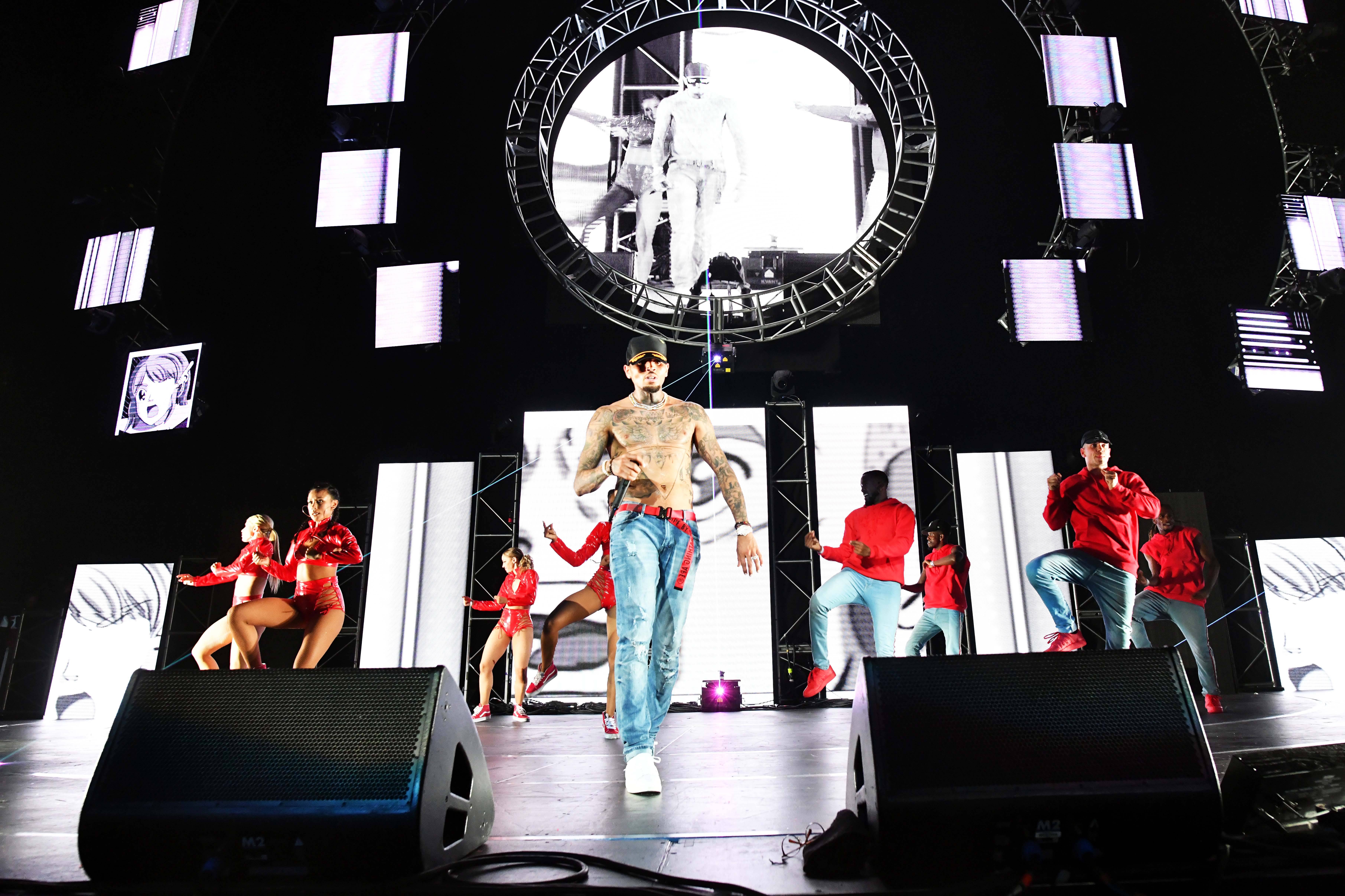 Chris Brown Turnin' Up! - (Photo: Earl Gibson III/Getty Images for BET)&nbsp;