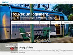 Page d'accueil du site web d'Airbnb en 2013.