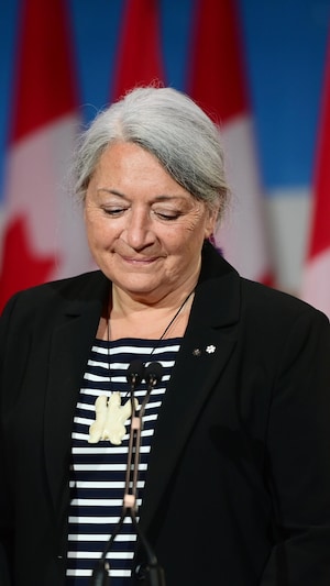 Mary Simon s'adresse aux Canadiens lors de sa nomination.