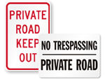 Private Road Signs